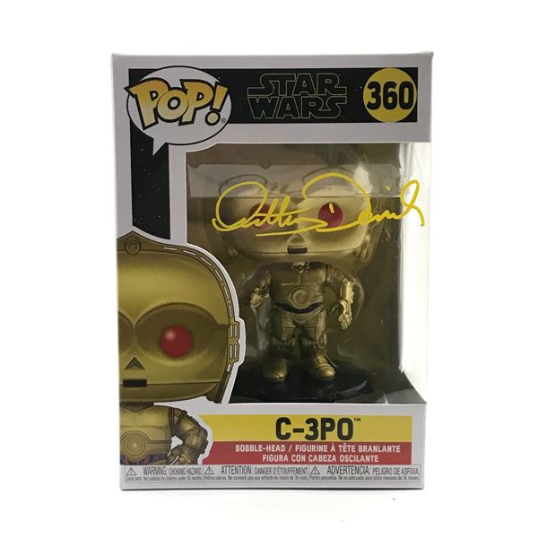 ANTHONY DANIELS SIGNED C-3P0 FUNKO POP - WWOC COA