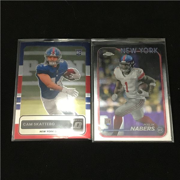 CAM SKATTEBO AND MALIK NABERS NFL ROOKIE TRADING CARDS