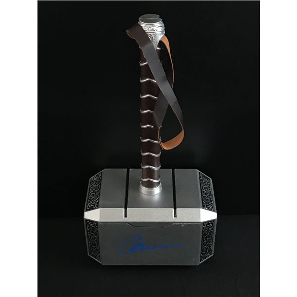 CHRIS EVANS SIGNED THOR HAMMER - WWOC COA