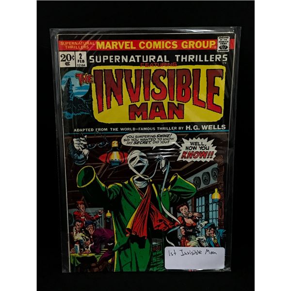 SUPERNATURAL THRILLERS #2 1ST INVISIBLE MAN - MARVEL COMICS