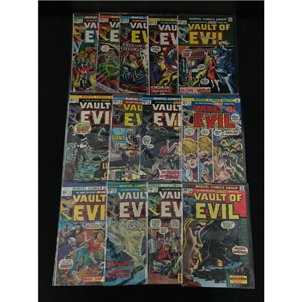 LOT OF 13 VAULT OF EVIL COMICS - MARVEL COMICS