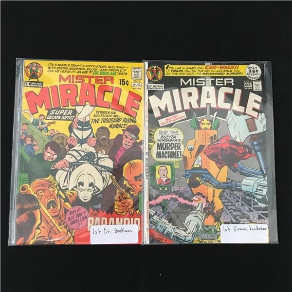 LOT OF 2 MISTER MIRACLE COMICS BOTH WITH 1ST APPS - MARVEL COMICS