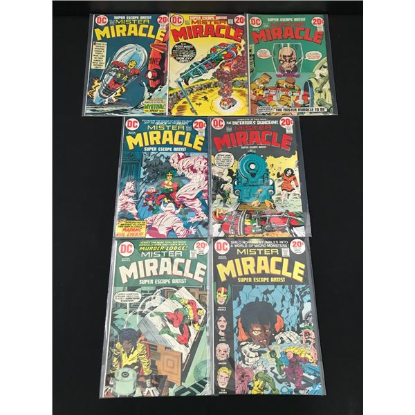 LOT OF 7 MISTER MIRACLE COMICS - MARVEL COMICS