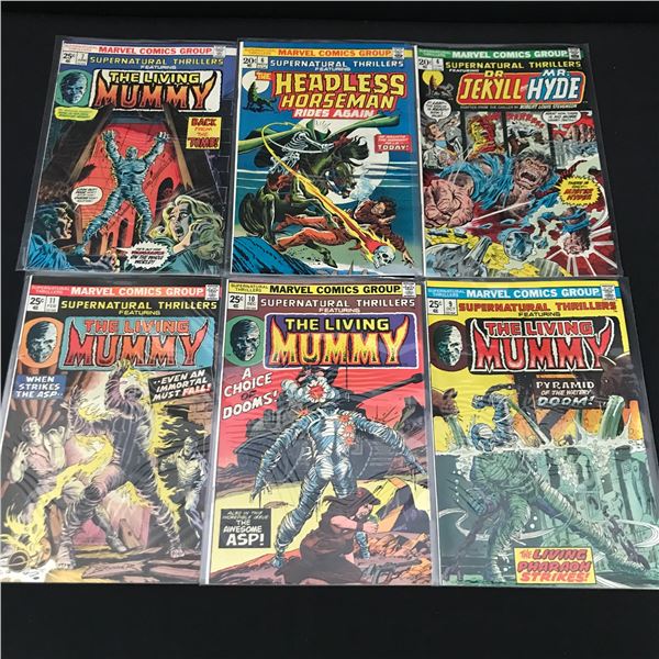 LOT OF 6 SUPERNATURAL THRILLER COMICS - MARVEL COMICS