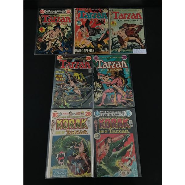 LOT OF 7 TARZAN COMICS - DC COMICS