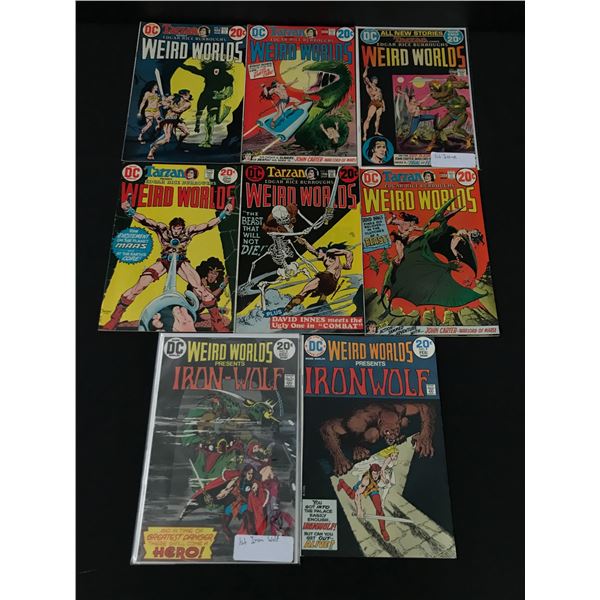LOT OF 8 WEIRD WORLDS COMICS - DC COMICS