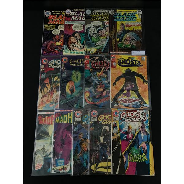 LOT OF 13 MIXED TITLE COMICS - CHARLTON & DC COMICS