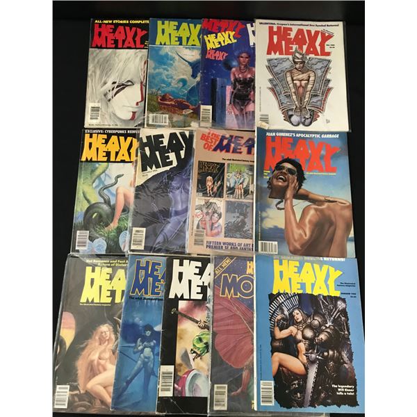 LOT OF 13 HEAVY METAL COMICS