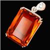 94.26ct Sterling Pendant Emerald Orange AAA Citrine (JEW-1840)