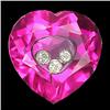 Image 1 : 2.6ct Natural White Diamond 18k Gold & Lab Rubelite (GEM-16429)