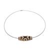Tibetan Dzi Three Eyed Agate Bead Choker (JEW-133)