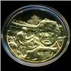 .75oz Franklin Mint PR70 DCAM 24k plated Sterling Silver Round History of the American Presidency A.