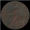 Image 2 : 1749 US Colonial British George II Halfpenny XF details (COI-7168)
