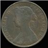 Image 1 : 1861 British Victoria Halfpenny XF/VF (COI-7238)