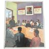 Image 1 : Vintage Mid-20th Century Chinese Political Propaganda Print