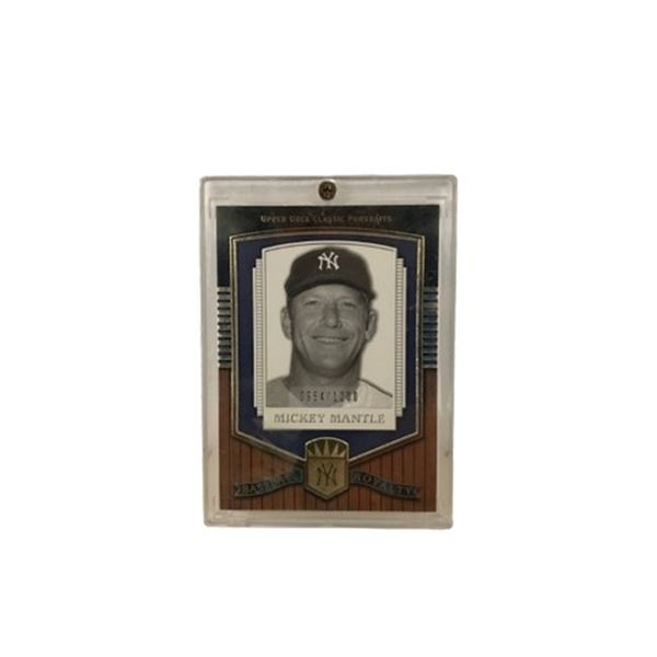 Mickey Mantle Upper Deck Classic Portraits Baseball Royalty card