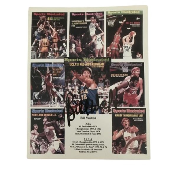 Bill Walton Sports Illustrated Signed Covers Collage