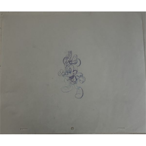 Original Walt Disney Animation Production Sketch: Minnie Mouse