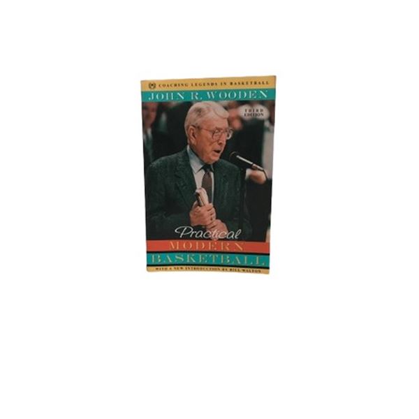 "Practical Modern Basketball" John Wooden Signed Book