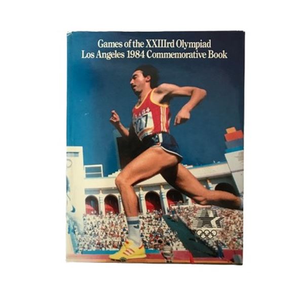 1984 Los Angeles Olympics commemorative hard cover book.