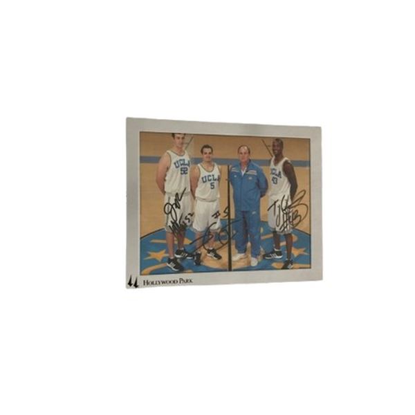 2002-2004 UCLA Bruin basketball squad signed and framed picture