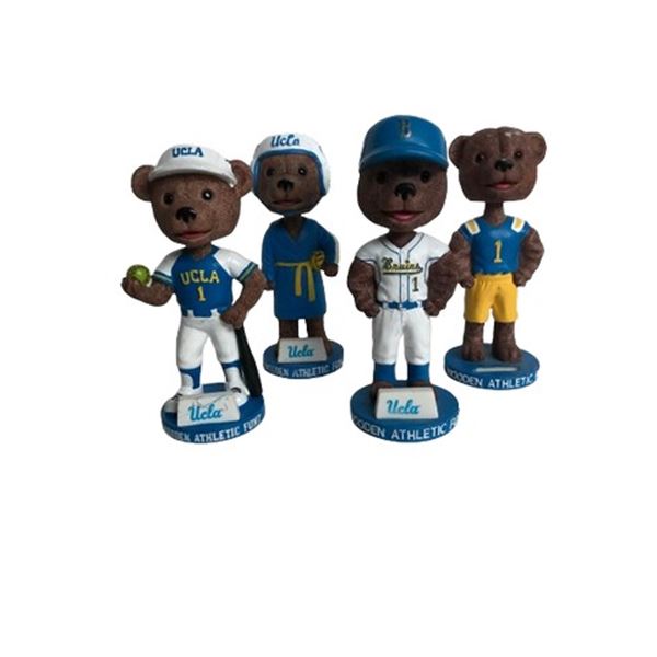 Lot of 4 UCLA Bruins Men's Athletics bobbleheads