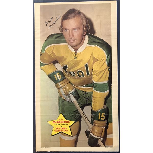 1971-72 O-PEE-CHEE NHL POSTERS TEST ISSUE - WALT McKECHNIE