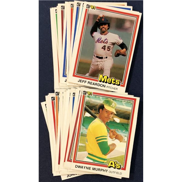 1981 DONRUSS BASEBALL COLLECTION (25)