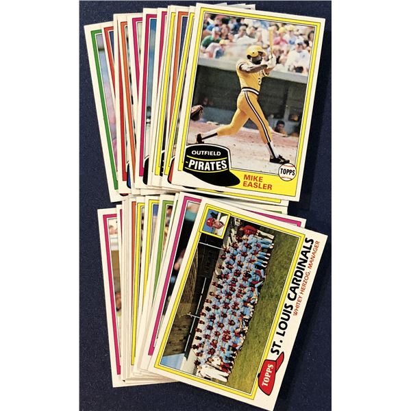 1981 TOPPS BASEBALL COLLECTION (25)