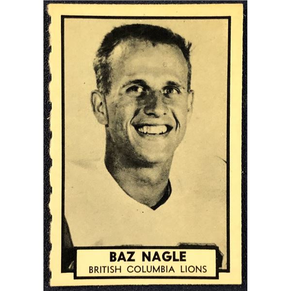 1962 O-PEE-CHEE CFL - BAZ NAGLE