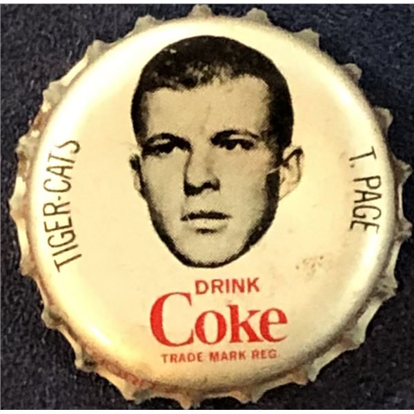 1965 COCA COLA CFL BOTTLE CAPS - TED PAGE