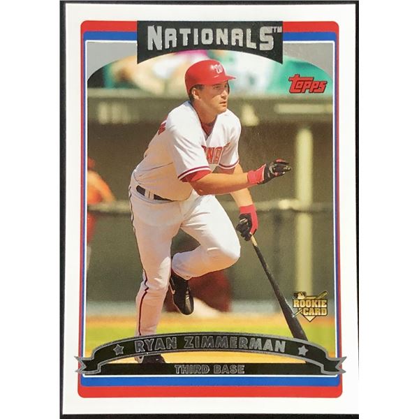 2006 TOPPS RYAN ZIMMERMAN ROOKIE CARD