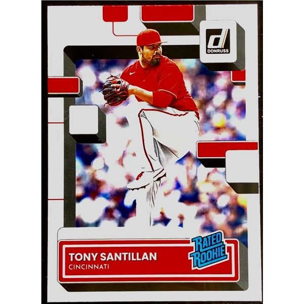 2022 DONRUSS TONY SANTILLAN ROOKIE CARD