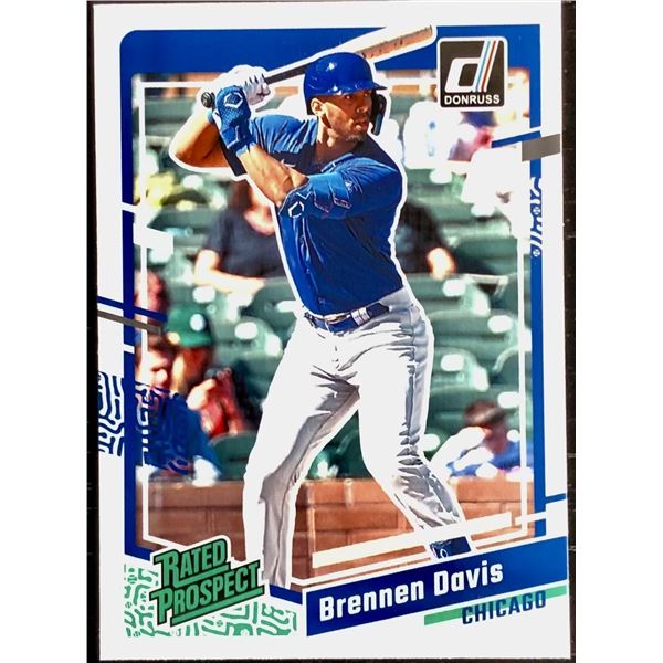 2023 DONRUSS BRENNAN DAVIS ROOKIE CARD