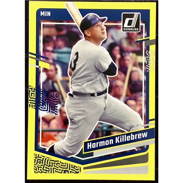 2023 DONRUSS YELLOW SPLASH HARMON KILLEBREW (HOF)