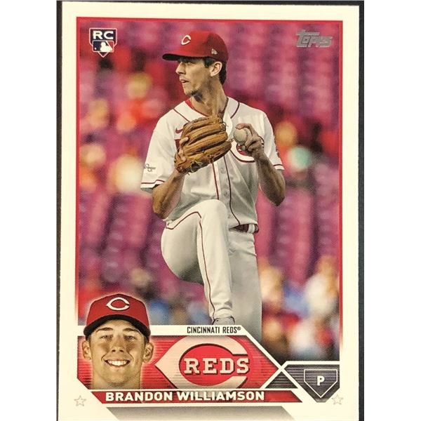 2023 TOPPS BRANDON WILLIAMSON ROOKIE CARD