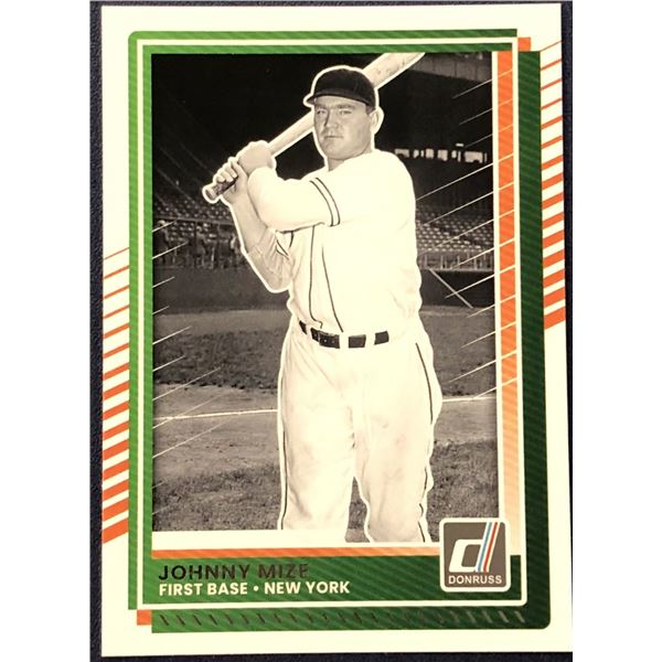 2025 DONRUSS BASEBALL JOHNNY MIZE (HOF)