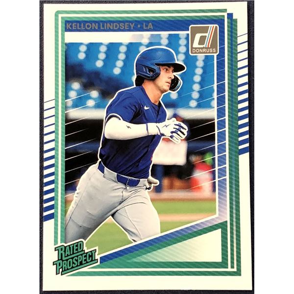2025 DONRUSS BASEBALL KELLON LINDSEY ROOKIE CARD