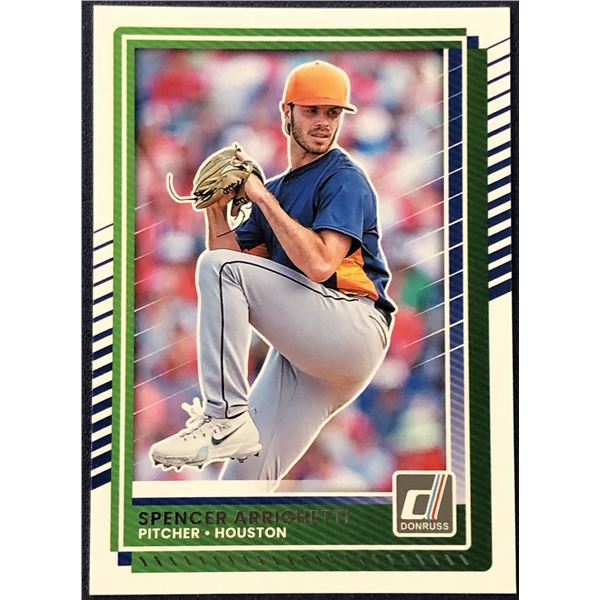 2025 DONRUSS BASEBALL SPENCER ARRIGHETTI ROOKIE CARD