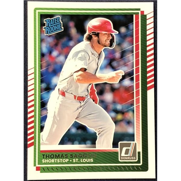 2025 DONRUSS BASEBALL THOMAS SAGGESE ROOKIE CARD