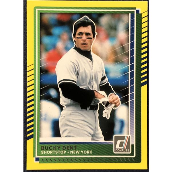 2025 DONRUSS BASEBALL YELLOW FLASH BUCKY DENT