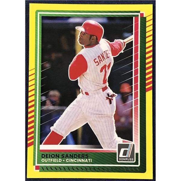 2025 DONRUSS DEION SANDERS YELLOW FLASH