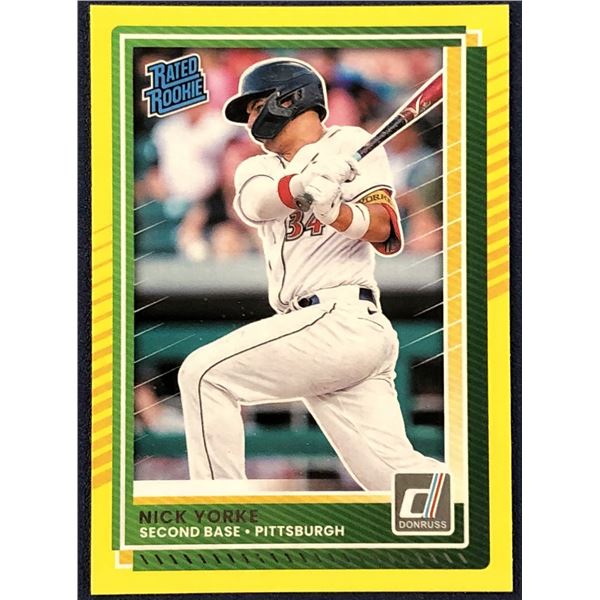 2025 DONRUSS NICK YORKE YELLOW FLASH ROOKIE CARD