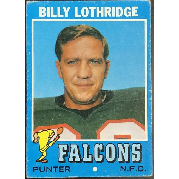 1971 TOPPS WONDER BREAD BILLY LOTHRIDGE