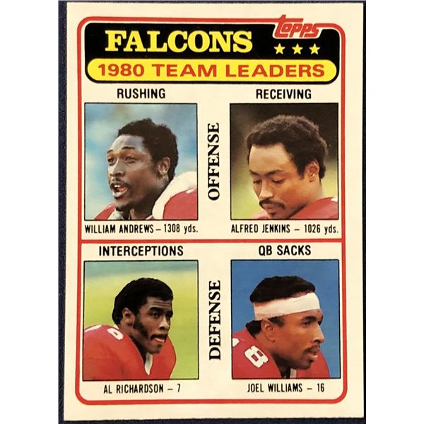 1981 TOPPS NFL FOOTBALL ALFRED JENKINS