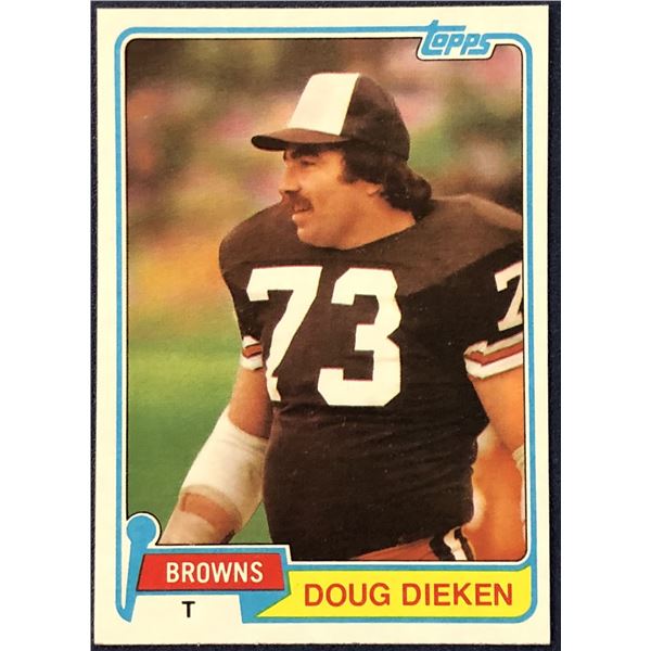 1981 TOPPS NFL FOOTBALL DOUG DIEKEN