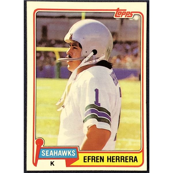 1981 TOPPS NFL FOOTBALL EFREN HERRERA