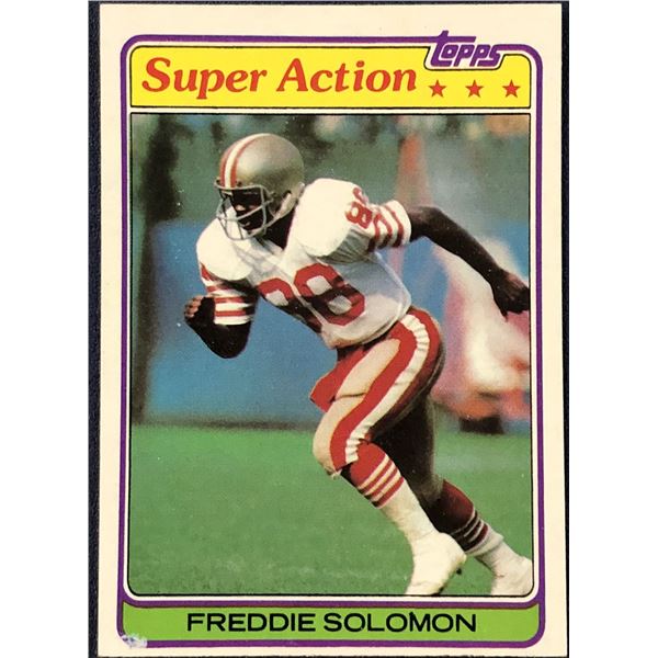 1981 TOPPS NFL FOOTBALL FREDDIE SOLOMAN