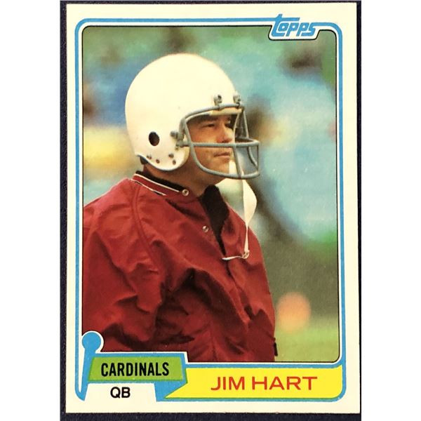 1981 TOPPS NFL FOOTBALL JIM HART
