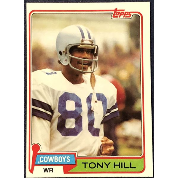 1981 TOPPS NFL FOOTBALL TONY HILL